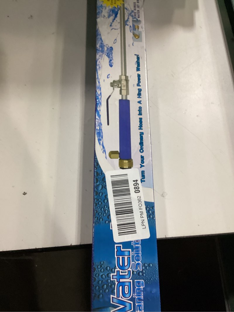 Condition photo showing New/Like New for Upgraded Jet Nozzle for Garden Hose Power Washer Wand Hydro Jet High Pressure Washer Tools with 2 Different Nozzles and Hose Quick Connectors Blue Silver 18.0 Inches