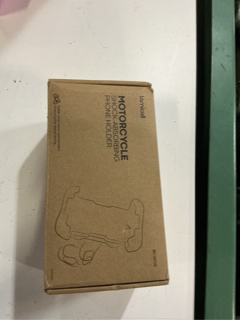 Condition photo showing New/Like New for lamicall motorcycle phone mount holder - [dual vibration dampener] [metal adjustment arm] motorcycle cell phone holder, bike handlebar phone mount, gifts for iphone 16 15 14 pro max, 4.7-6.7" phones black