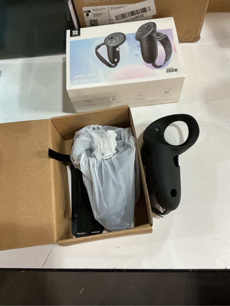 Condition photo showing Good Condition for silicone grip cover for meta quest pro, protector cover compatible with meta quest pro accessories touch controller grips with knuckle straps (black)