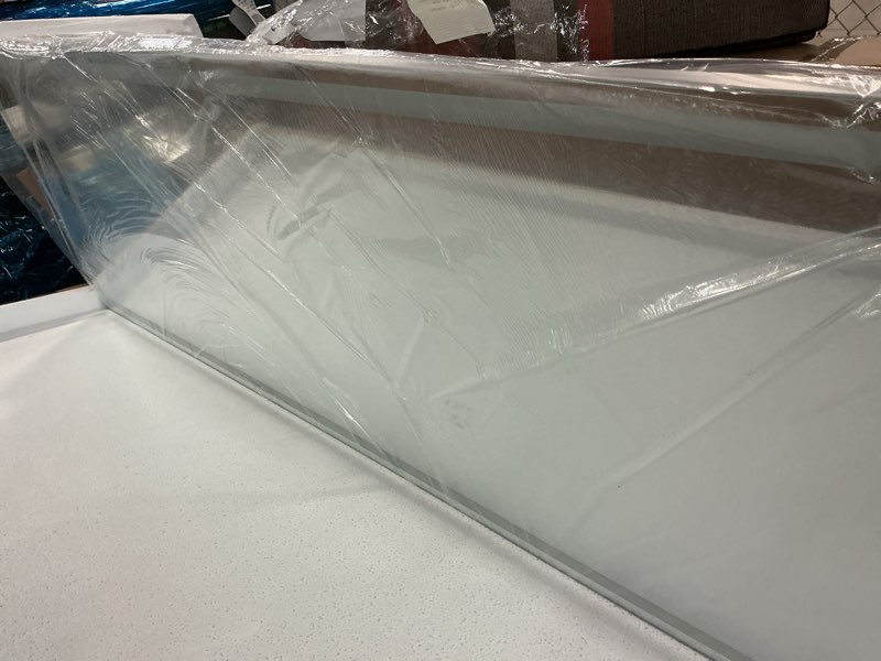 Condition photo showing Good Condition for sweetcrispy full length mirror with led lights, 65"x21" lighted full body floor mirror with dimming & 3 color lighting, stand for bedroom, dressing room, white rectangular 65"l x 21"w