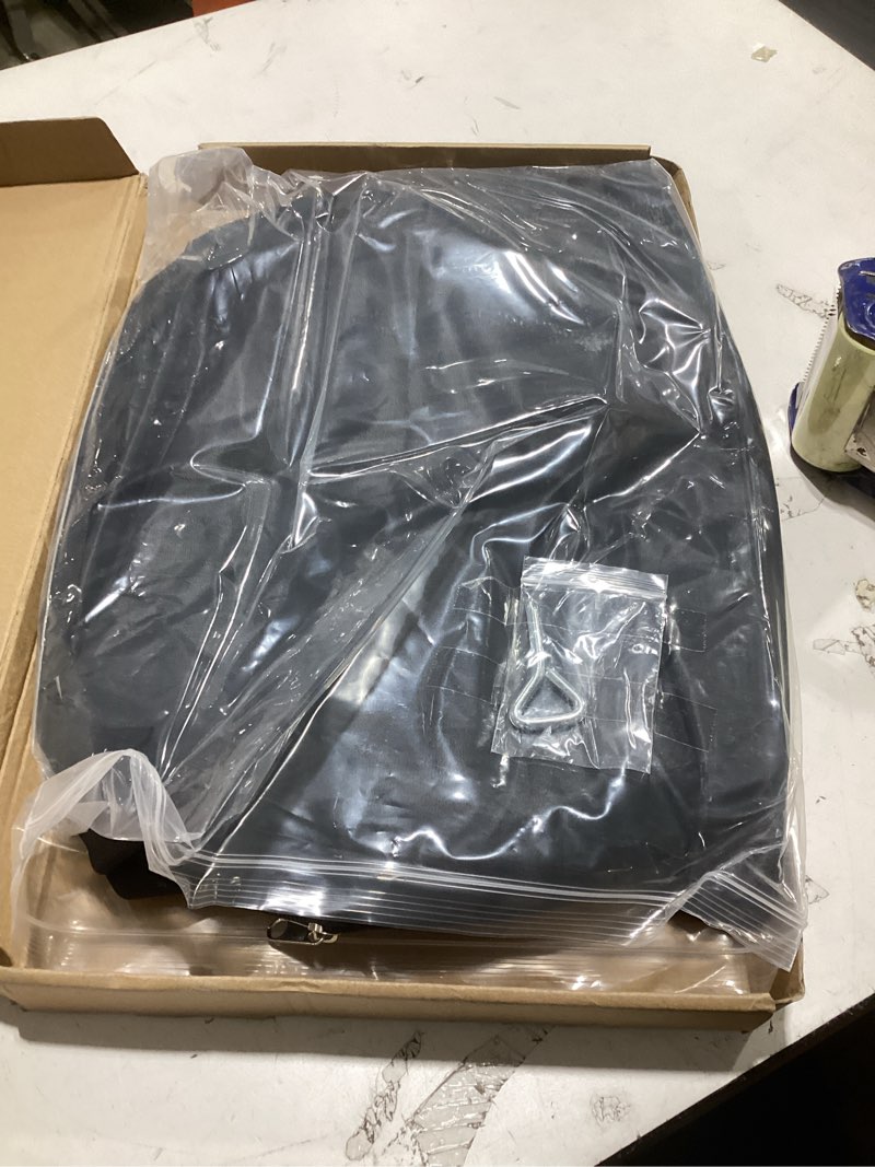 Condition photo showing Good Condition for adjustable black desk shade - portable light-blocking canopy for office cubicles, blocks overhead light & reduces glare, uv-resistant & tool-free setup, ideal for light-sensitive workers