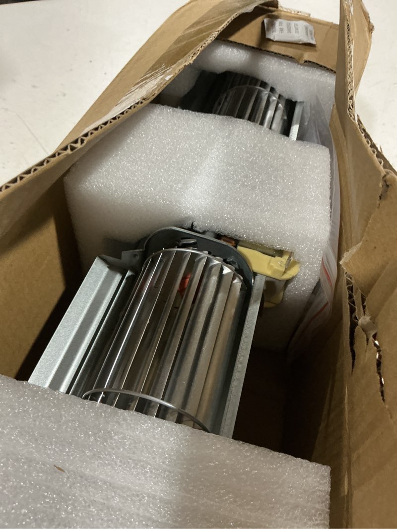 Condition photo showing Good Condition for criditpid replacement 1-00-29145 & 3-21-29045 distribution blower fan for harman xxv, xxv tc, p35i, accentra cast fs pellet stoves.