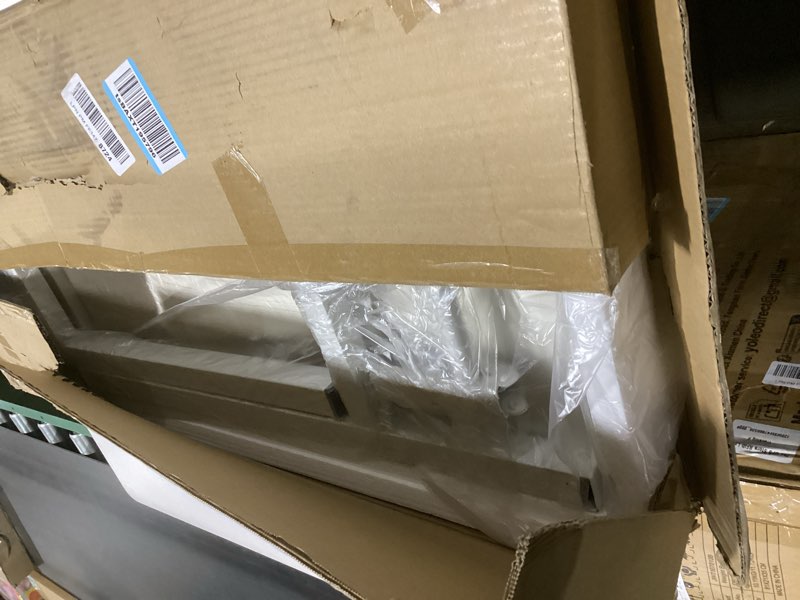 Condition photo showing New/Like New for Frylr Small Folding Computer Desk – Portable 35.8 Inch Foldable Laptop Table, Collapsible and Compact for Easy Storage and Fast Setup, Lightweight for Small Spaces, Craft and Study Use, White Ash 35.8 x 15.7 Inch NO Power Outlets White Ash