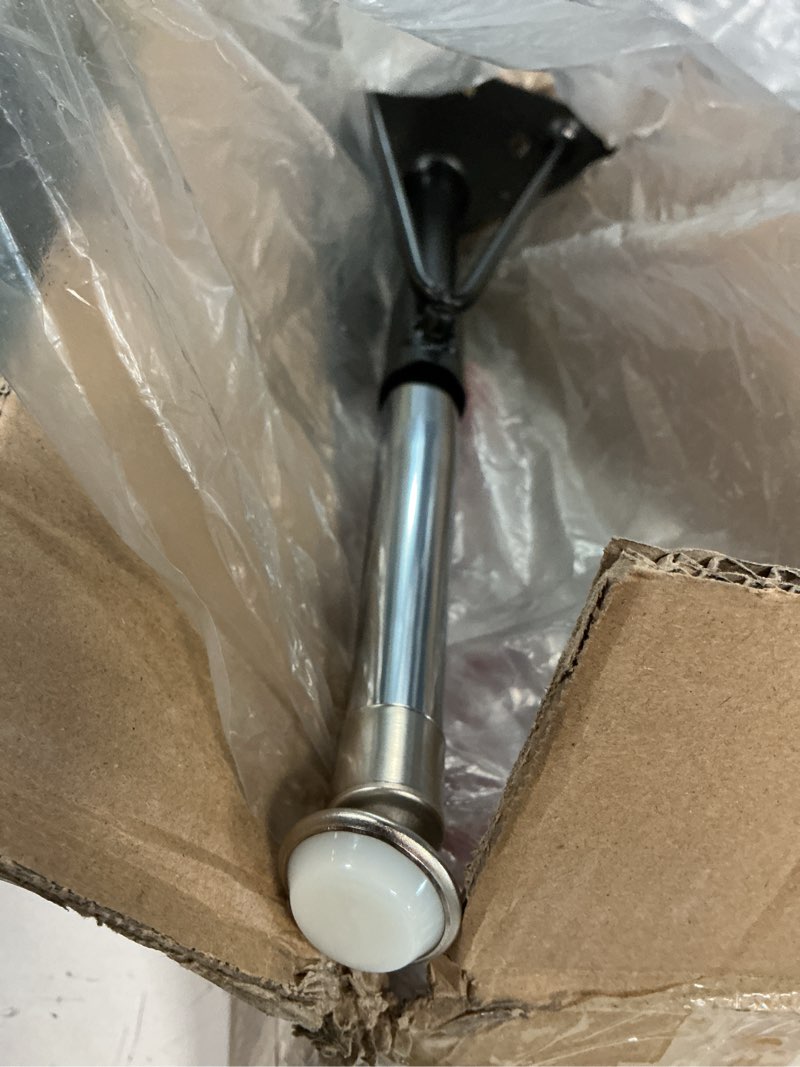 Condition photo showing Good Condition for one bent! qty = 3: 20 inch tapered metal table legs xu-leg-long-gg 847254016711
