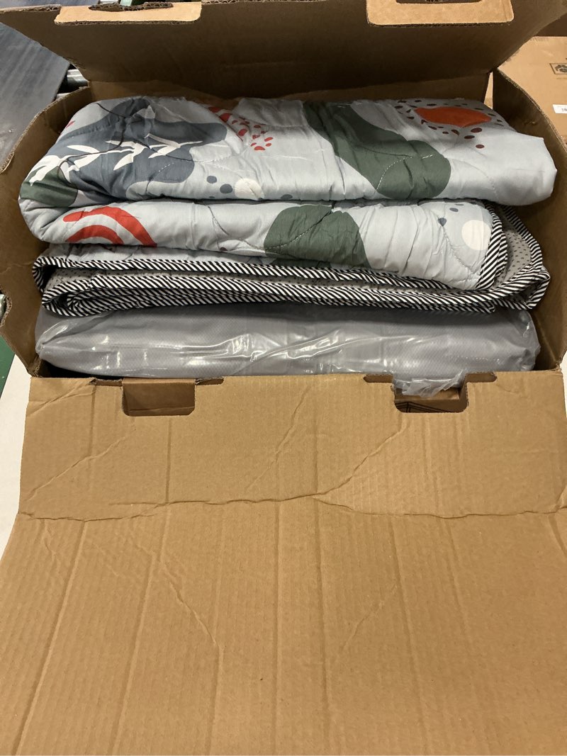 Condition photo showing As Is for Large Baby Playpen with Mat, 74" ×50", Large Play Yards Indoor & Outdoor, Sturdy Safety Baby Play Pen with Soft Breathable Mesh, Toddlers Play Pen with Anti-Slip Base, Mat Included Grey + Animals Mat 74×50×27 Inch