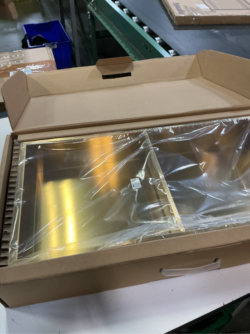 Condition photo showing New/Like New for non tile tube niche boxes for showers,bathroom niche double shelves,stainless steel(gold, 24 * 12 in) gold 24 * 12 in