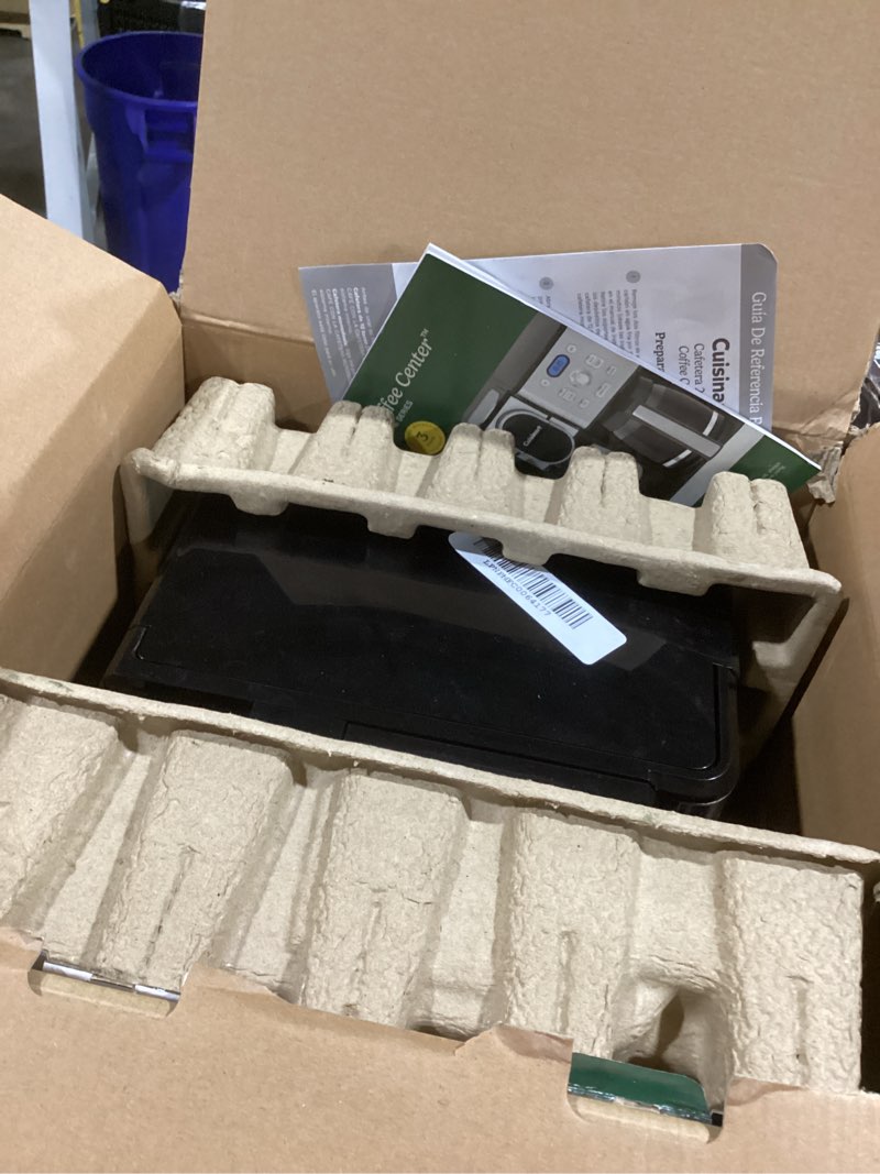 Condition photo showing As Is for Cuisinart 12-Cup Coffee Maker, Single-Serve Brewer Glass Carafe, Automatic Hot & Iced Coffee Machine, Brew Strength Control and Brew Pause, SS-16BKS, Black Stainless Steel