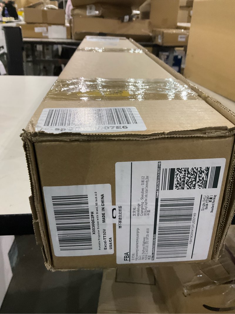 Condition photo showing New/Like New for Portable Projector Screen with Stand, 50 Inch 4:3, Outdoor Projector Screen, Lightweight and Retractable, 1.2 High Gain Wrinkle-Free Video Projection Screens, for Home Cinema, Meeting Presentation.