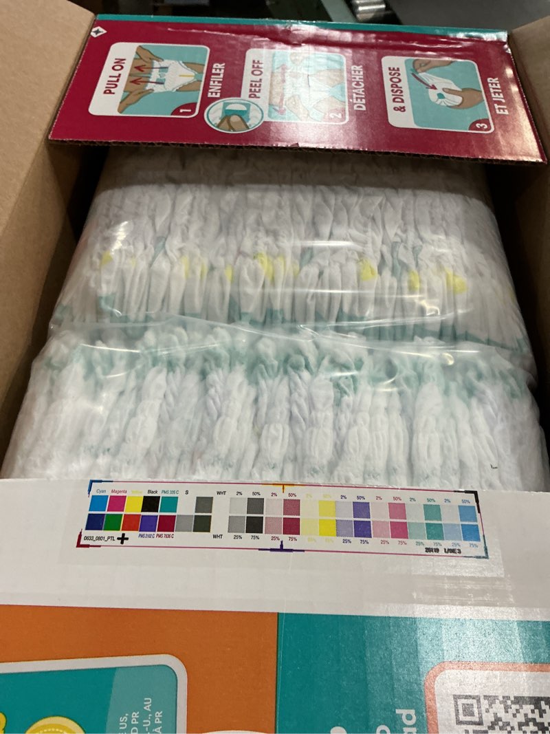 Condition photo showing New/Like New for Pampers Diapers - Cruisers 360 - Size 4, 116 Count, Babyproof up to 100% Leakproof Pull-On Diaper Size 4 116