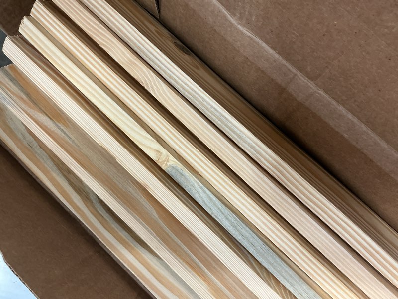 Condition photo showing New/Like New for customer reviews for prowood 1 in. x 4 in. x 5 ft. pine queen bed slat board (7-pack)