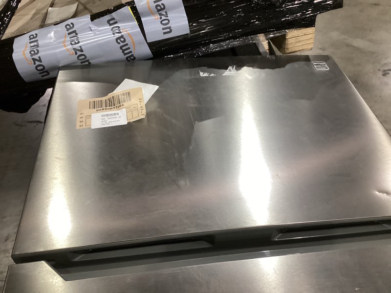 Condition photo showing As Is for kenmore 30\" top mount refrigerator with freezer - adjustable shelving, humidity-controlled crispers,