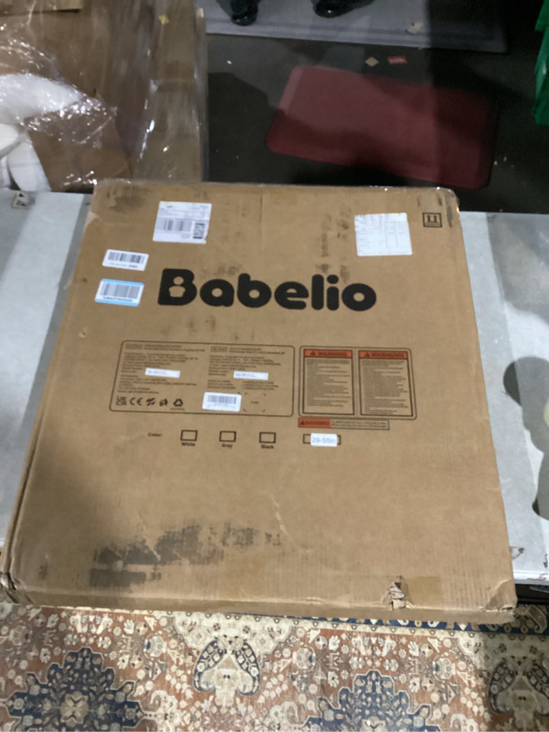 Condition photo showing Good Condition for Babelio Metal Auto Close Baby Gate PressGuard P7,Extra Wide Pet Gate for The House and Doorways, Pressure Mounted Walk Thru Child Gate with Door (Black Wood Pattern, 30" Tall 29"-55" Wide) Black Wood Pattern 30"Tall 29"-55" Wide