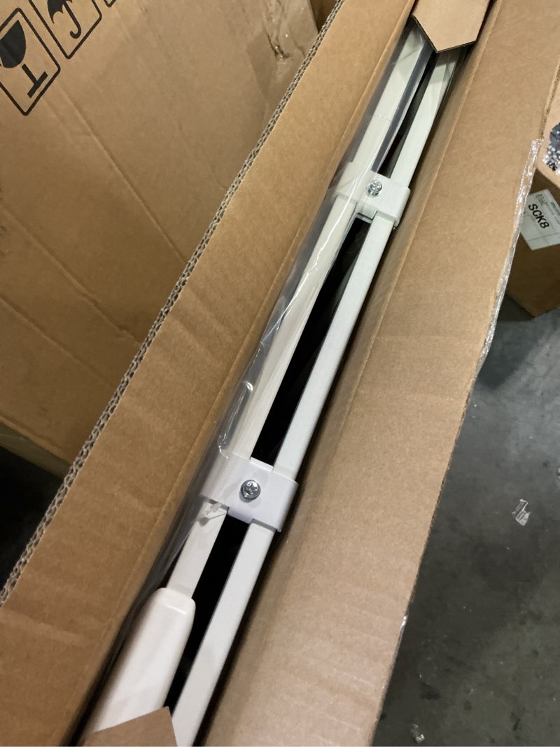 Condition photo showing Good Condition for babelio baby gate for stairs, kitchen & doorways, 26-43" w 28" h no bottom bar| easy installation| one-handed operation| auto-close| hardware mount (drill needed) safety dog/pet gate indoor (white) *white 28" h, 26-43" w-standard