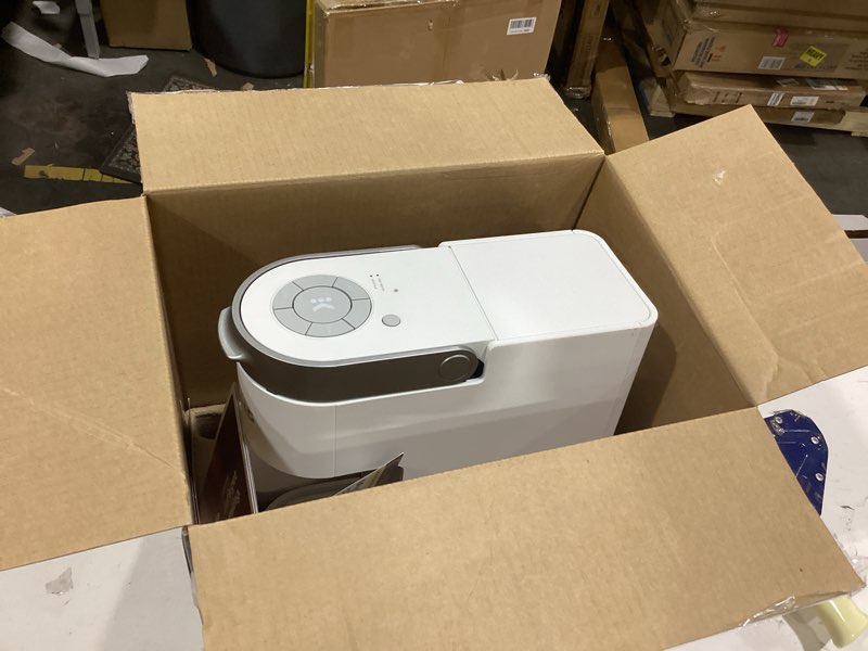 Condition photo showing As Is for keurig k-supreme single serve k-cup pod coffee maker, multistream technology, 4 brew sizes, 66oz dual-position removable reservoir, white white coffee maker