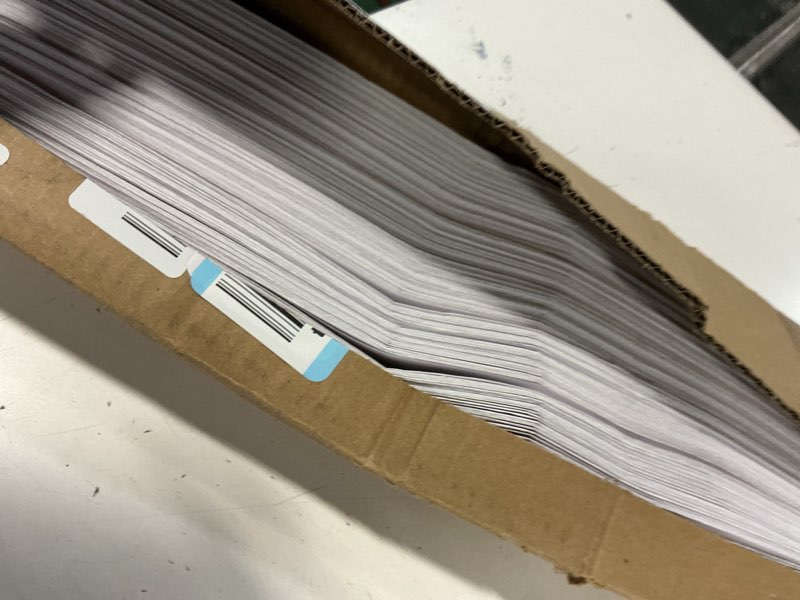 Condition photo showing Good Condition for redi shade no tools original light filtering pleated paper shade white, 36" w x 72" l, 6 pack white 36" w x 72" h
