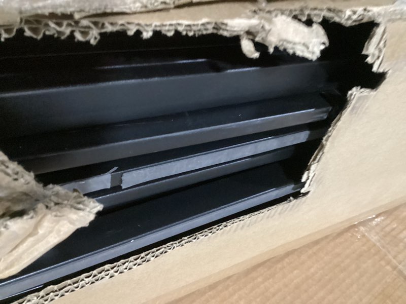 Condition photo showing As Is for Amazon Basics Smart Box Spring Bed Base, 5-Inch Height Mattress Foundation, Tool-Free Easy Assembly, Queen, 79"L x 59.5"W x 5"H, White Queen(79"L x 59.5"W) 5-Inch Height