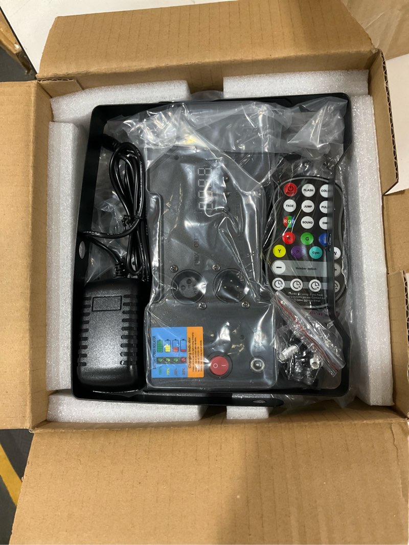 Condition photo showing New/Like New for holdlamp rechargeable par lights 36w rgb battery powered, wireless led par lights dj uplights sound activated& remote control for wedding events club party church stage lighting, 8 pack