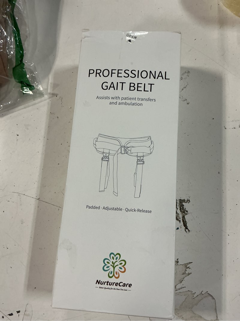 Condition photo showing Good Condition for Upgraded Gait Belt with Metal Buckle, Transfer Belt with Handles and Leg Straps, Lift Belt for Seniors, Walking Support, Mobility and Elderly Assistance (Black, Medium) Medium Black
