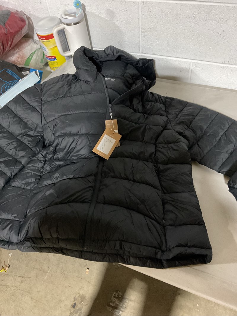 Condition photo showing Good Condition for wantdo women's hooded packable ultra light weight short down jacket x-large black