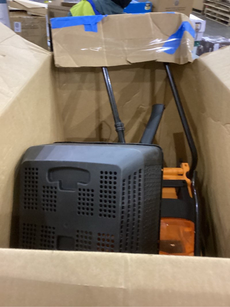 Condition photo showing As Is for LawnMaster 24VMWBL 24V Max 13-inch Cordless Lawn Mower and Cordless Leaf Blower Combo with 2x4.0Ah Batteries and Charger 24V Mower+Blower