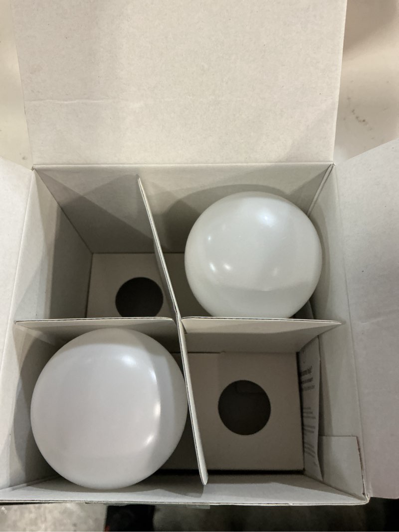 Condition photo showing As Is for kasa smart light bulbs that works with alexa and google home, dimmable smart led bulb, a19, 9w, 800lumens, soft white(2700k), cri?90, wifi 2.4ghz only, no hub required, 4 count (pack of 1)(kl110p4) 4-pack (newer version) 4 pack