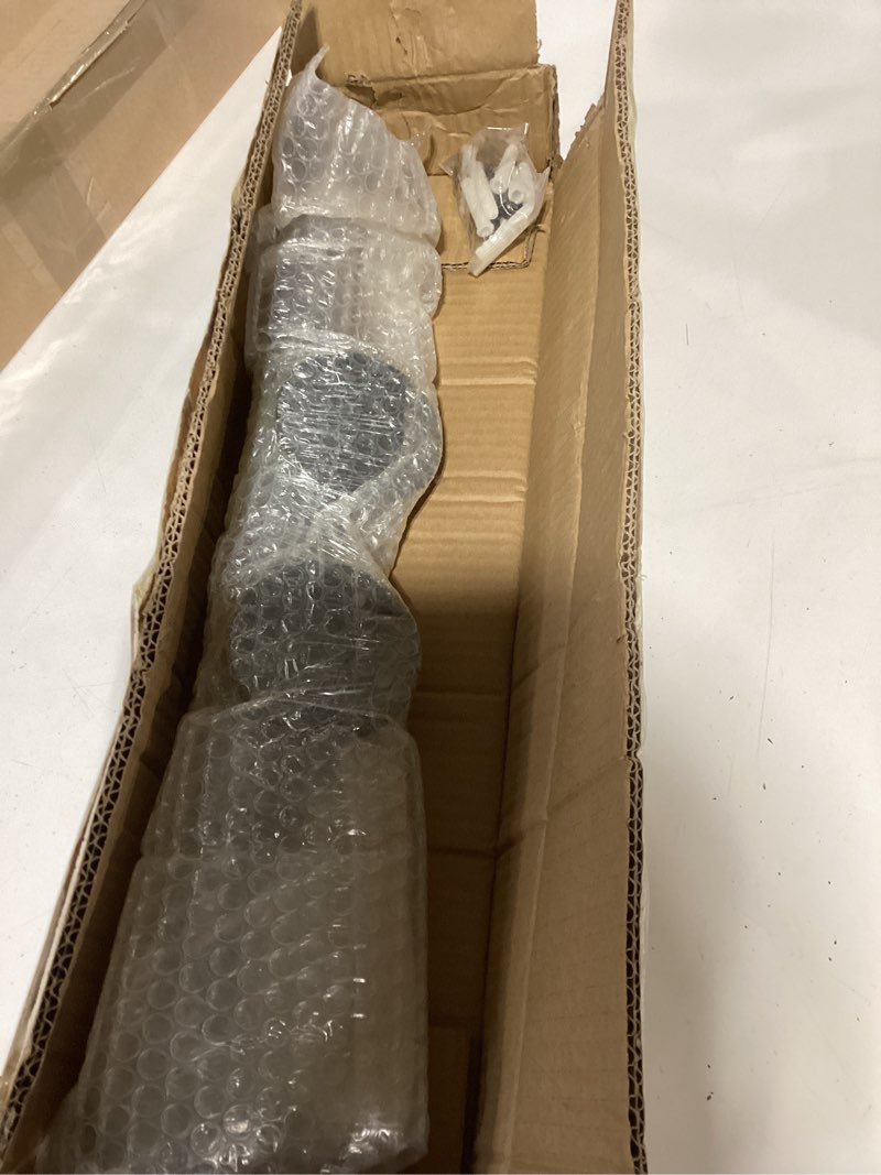 Condition photo showing Good Condition for stair handrail for indoor stairs - wall mount industrial iron pipe - metal railing non-slip grab bar - stairs porch deck hand rail matte black (2 feet, matte black) 2 feet matte black
