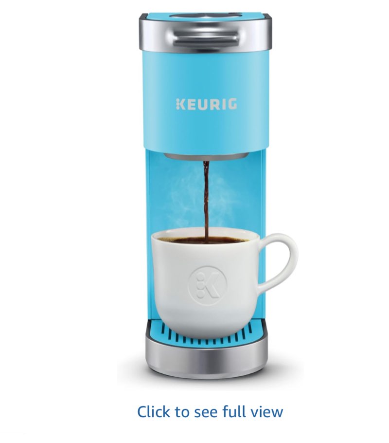 Keurig K-Mini Plus Single Serve K-Cup Pod Coffee Maker, Cool Aqua Cool Aqua Coffee Maker