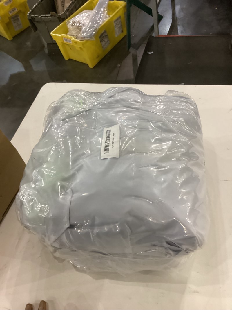 Condition photo showing New/Like New for Boat Cover 20-22 ft, Waterproof 900D Heavy Duty Boat Cover, PU Marine Grade Polyester Boat Covers 20-22 ft, Fits Bass, V-Hull, Tri-Hull, Runabout, Jon, Fishing, Trailerable, Beam Width 110 inch Gray-Green 20'-22' Length, Beam Width 110''