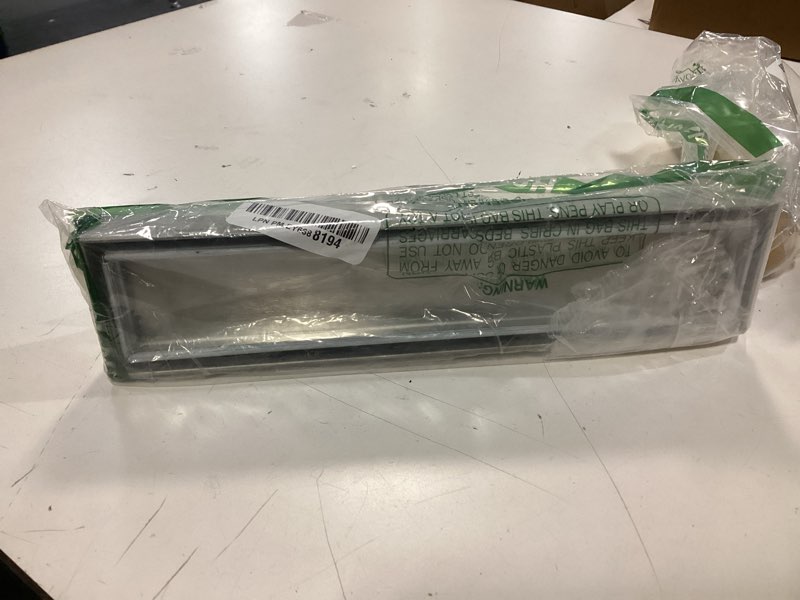 Condition photo showing As Is for Linear Shower Drain 12 Inch(Brushed Nickel), 2 in 1 Tile Shower Drain, 304 Stainless Steel Linear drain with Tile Insert Grate,Adjustable Feet,Hair Filter Brushed Nickel 12IN