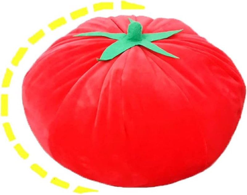  Tomato Shaped Pillow Home Decorative Creative Cushion Plush Stuffed Pillow Cushion ( Size  8 in x 8 in x 7 in ) ( Total pack of 8)