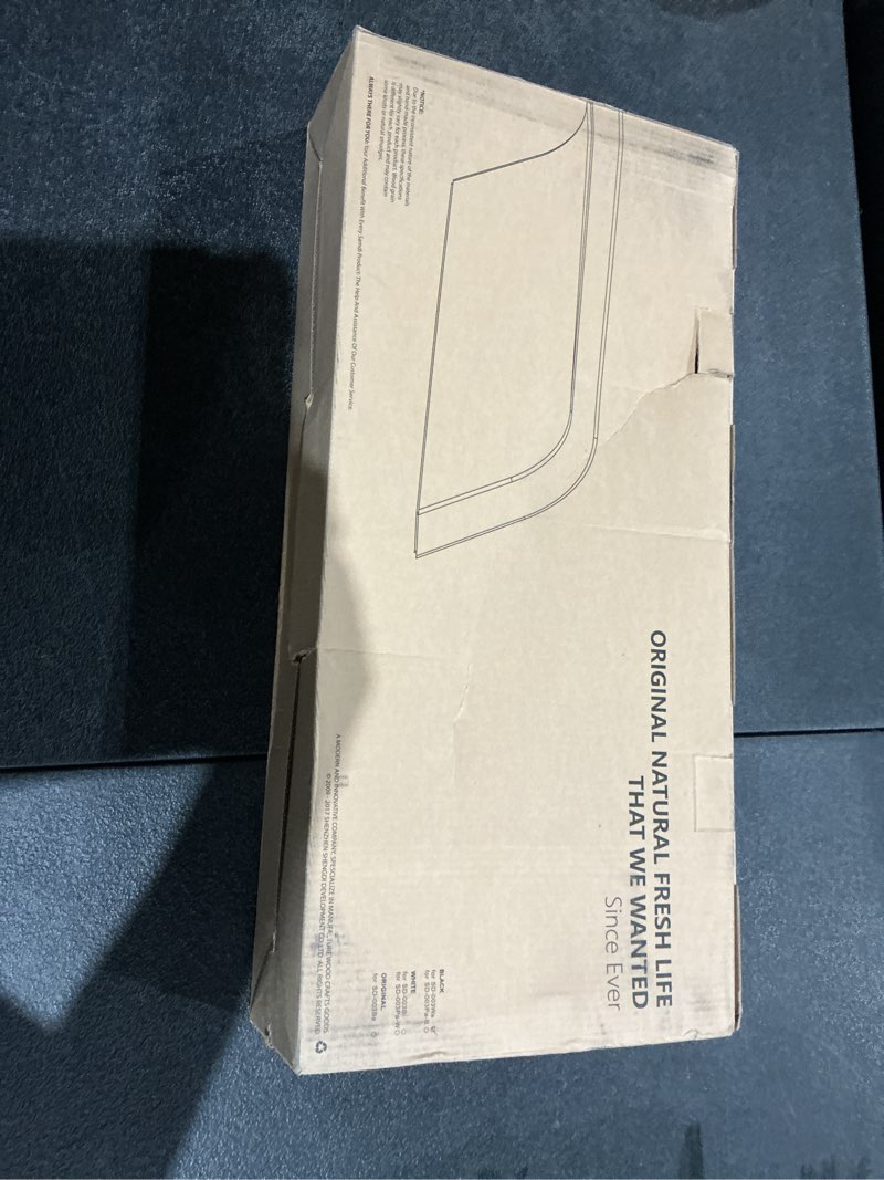 Condition photo showing New/Like New for samdi wooden computer monitor stand save space desktop riser for computers lcd monitors laptop pc imac notebook apple macbook(black walnut)