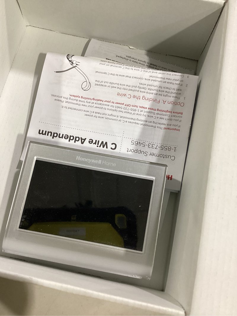 Condition photo showing Good Condition for honeywell home smart color built in wifi heating and cooling touch screen programmable thermostat