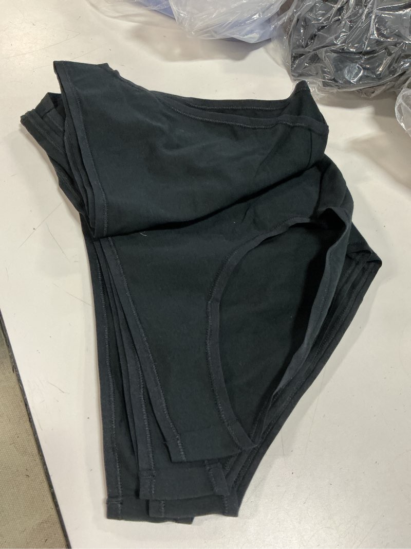 Condition photo showing Good Condition for organic cotton bikini (6-pack), xs, black