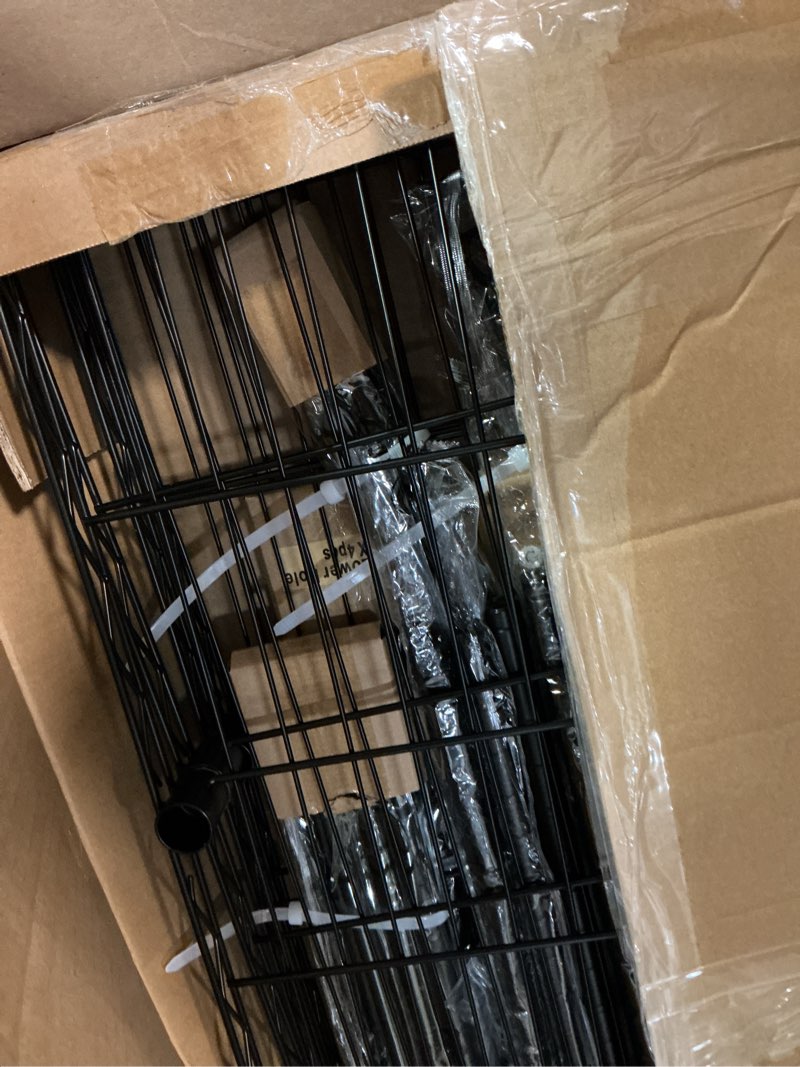 Condition photo showing Good Condition for e14c pro heavy duty closet organizer system?freestanding clothing racks for hanging clothes?adjustable garment rack 70.1"w × 16.6"d × 76.4"h hold 960 lbs?black rack with black dustproof cover black rack with black cover