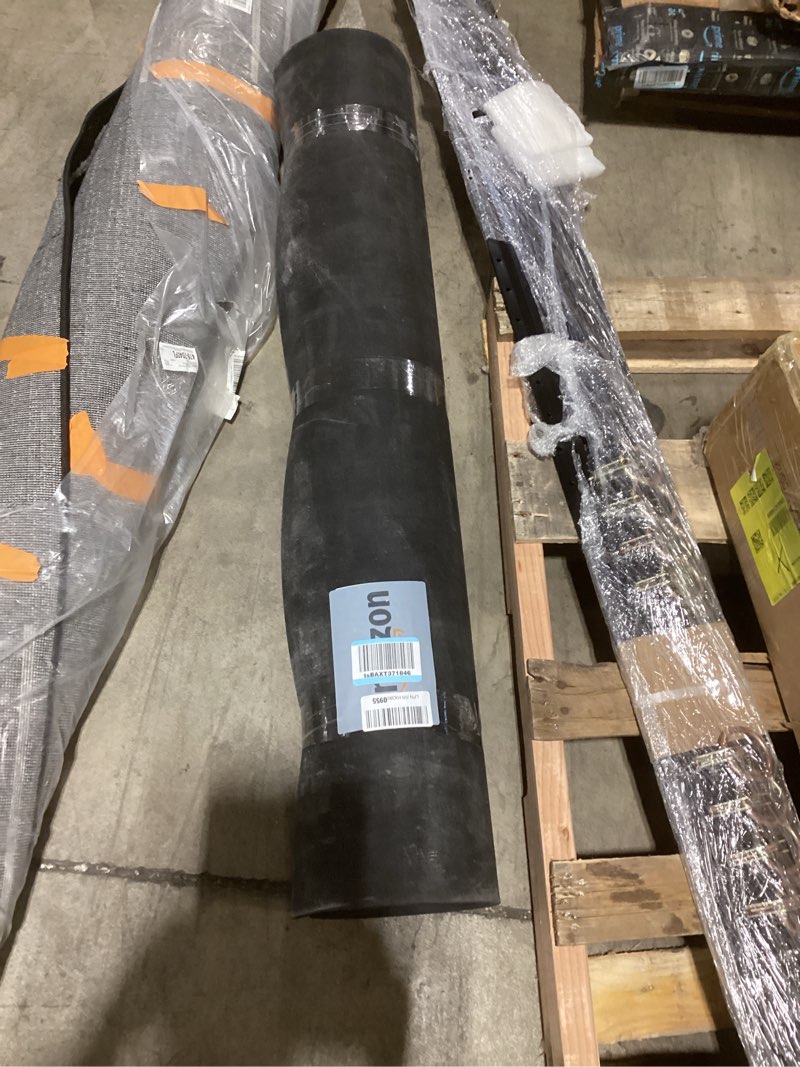 Condition photo showing As Is for Flooring Inc's 1/4" Thick Tough Rubber Flooring Roll | Flexible Recycled Rubber Floor Mats for Home Gym | Heavy Duty Rubber Mat for Home Gyms, Sheds, Horse Stall Mat or Trailer Black 5 - 4' x 10' Mats