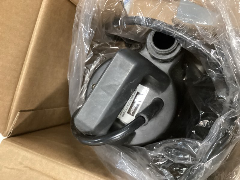 Condition photo showing As Is for utilitech 1/3-hp 115-volt thermoplastic submersible utility pump