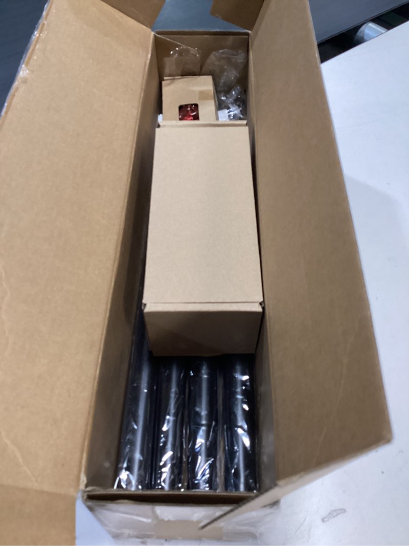 Condition photo showing Good Condition for Black Curtain Rod 32 to 58 Inch (2.6-4.8 ft), USFOOK 7/8 Curtain Rods for Windows 20 to 54 Inch, Telescoping Splicing Drapery Rods with Twisted Cage Finials 32-58" Black