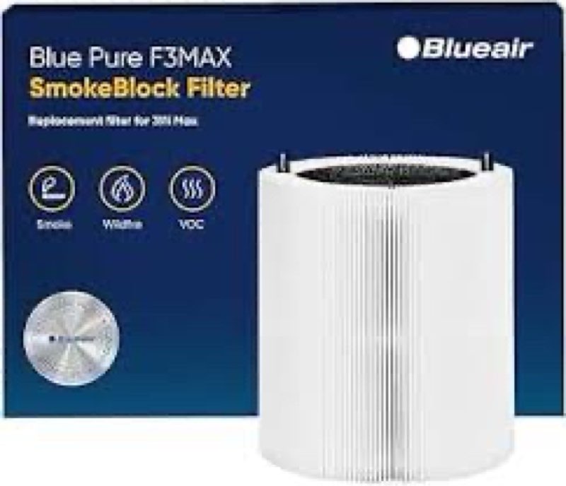 2 pack 311i max replacement filter compatible with blue pure 311i max air purifier, h13 true hepa wi