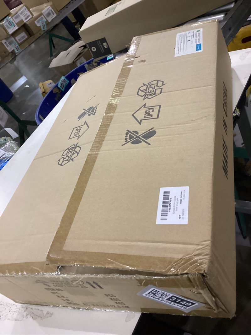 Condition photo showing New/Like New for 320000LM Solar Street Lights Outdoor, 3200W Solar Lights for Outside, Waterproof IP66 for Outdoor Lighting, Driveway, Parking Lot, Pole, Garden, Yard, Backyard