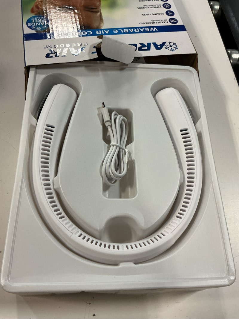 Condition photo showing Good Condition for arctic air freedom neck cooler, evaporative cooling with ionic purifier, 3 speeds & usb rechargeable battery, quiet & perfect for travel and outdoor, white, aafrdm-mc4