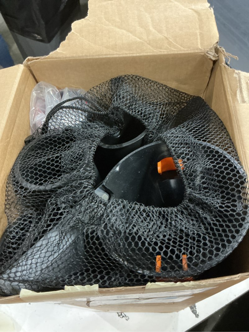Condition photo showing As Is for worx cordless leaf blower, electric blowers for lawn care with 120 mph & 2.7 lbs, long nozzle design for narrow spaces with cleaning attachments, battery & charger not included, wg545.9 120mph 20v blower/tool only