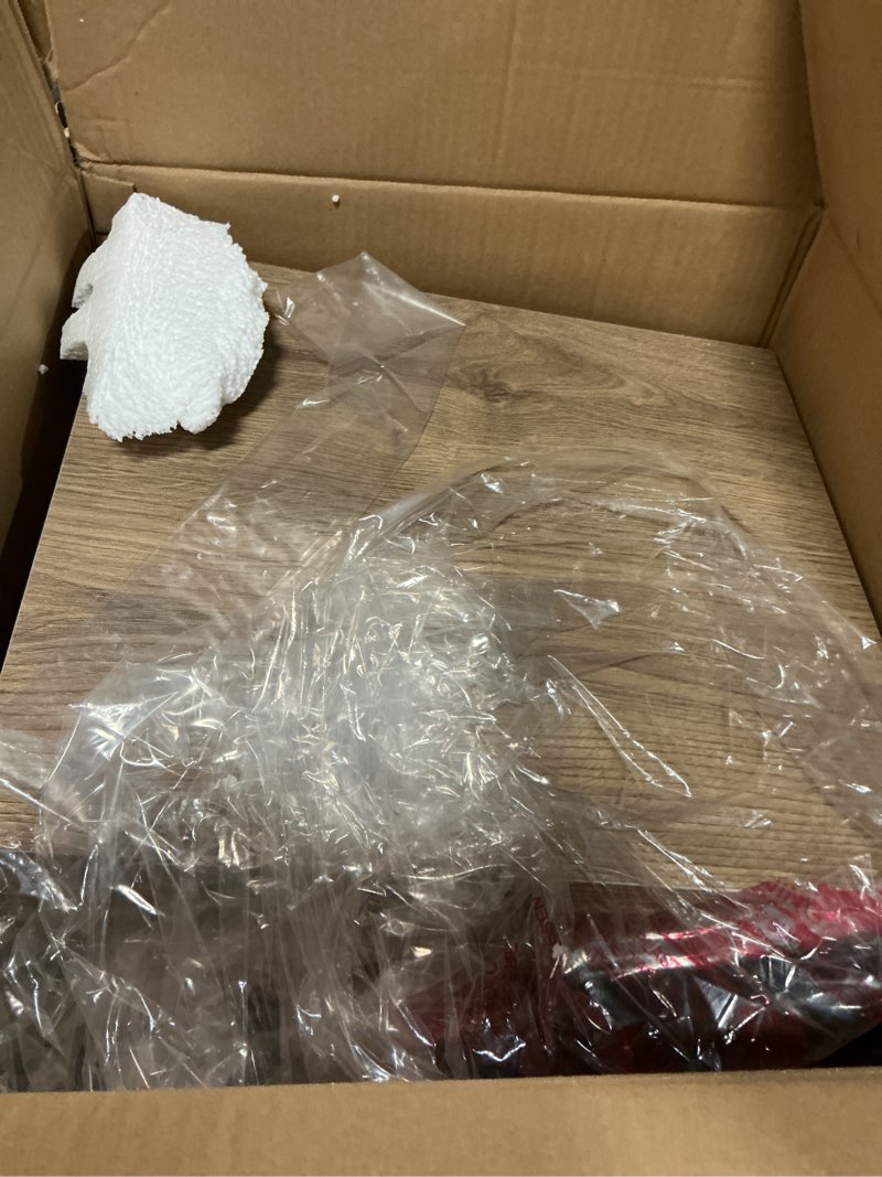 Condition photo showing As Is for 3-speed record player, bluetooth turntable with built-in speakers and detachable legs,usb playback& vinyl-usb recorder, oatmeal