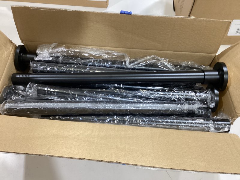 Condition photo showing Good Condition for corklatta 2 pack black shower curtain rod 31 to 80 inch,1 inch diameter adjustable spring tension stainless steel telescopic rod,easy install,no rust 31-80|2 pcs black