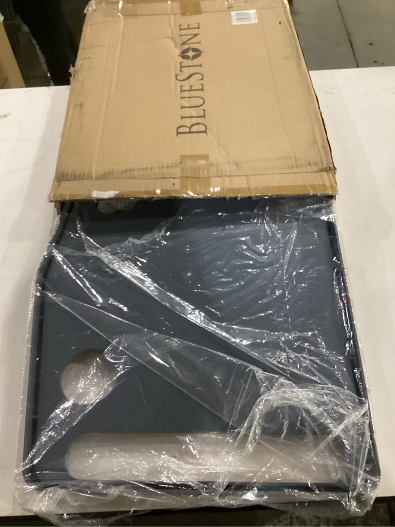 Condition photo showing As Is for bluestone walker tray- upright with holders-universal table fits most standard folding walkers-home mobility medical equipment accessories, 1 count (pack of 1)