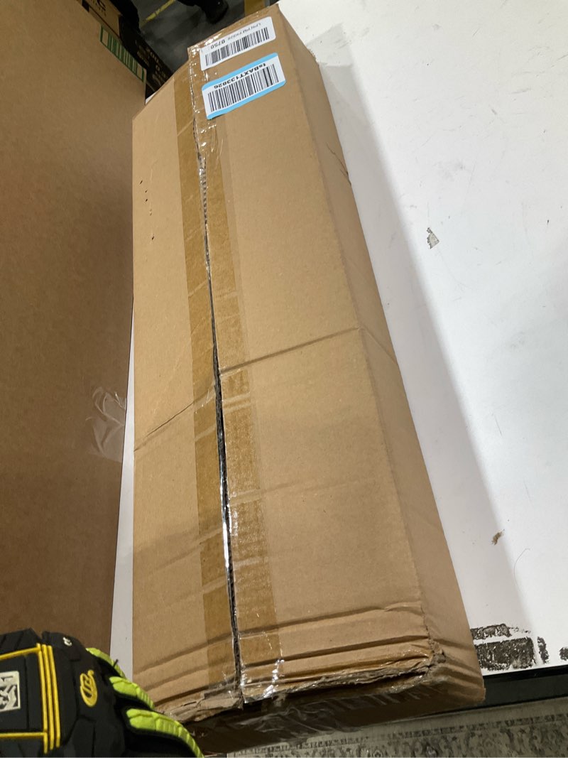 Condition photo showing As Is for 23.6 in Long Outdoor Wall Sconce,3-Tier LED Modern Exterior Wall Light,Matte Black Outdoor Garage Lighting Fixtures,Front Porch Patio Light Waterproof Acrylic Wall Lamp,36 W 3000K Warm White No sensor-2025 Upgraded Modern Design 23.6 in - 1 Pack