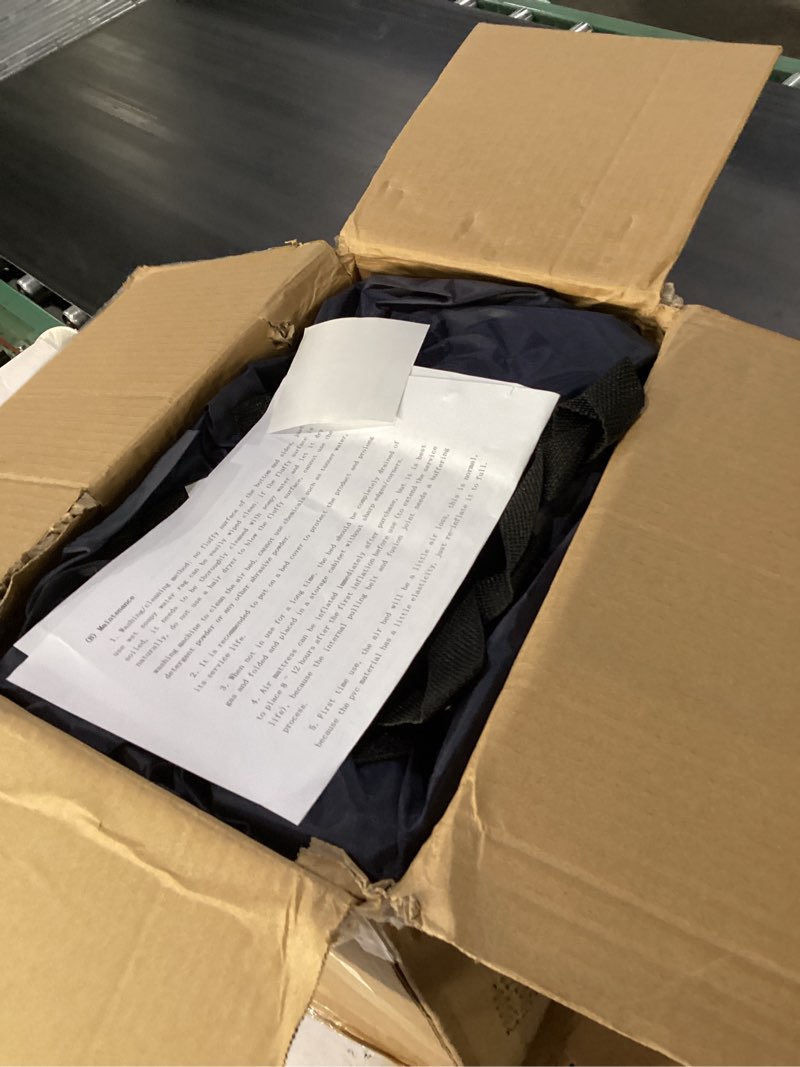 Condition photo showing New/Like New for yening full size air mattress with built in pump raised double blow up bed inflatable camping airbed electric 18 inch tall