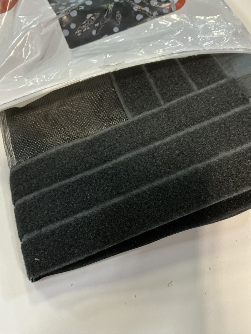 Condition photo showing Good Condition for yotache adjustable magnetic screen door fit doors size width 29"-33" height 79"-81", reinforced fiberglass mesh with full frame hook&loop strip, black fit 29"-33" wide door black