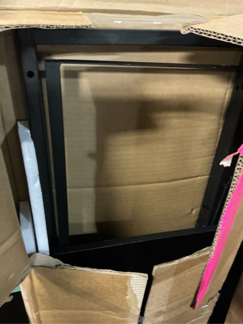Condition photo showing As Is for ( incomplete )dumos dresser for bedroom, 10 storage drawers, wide fabric closet chests organizer tower furniture with wooden top metal frame for clothes, guest room, living room, hallway, entryway black 11.8\"d x 31.5\"w x 45.6\"h (10 drawers)