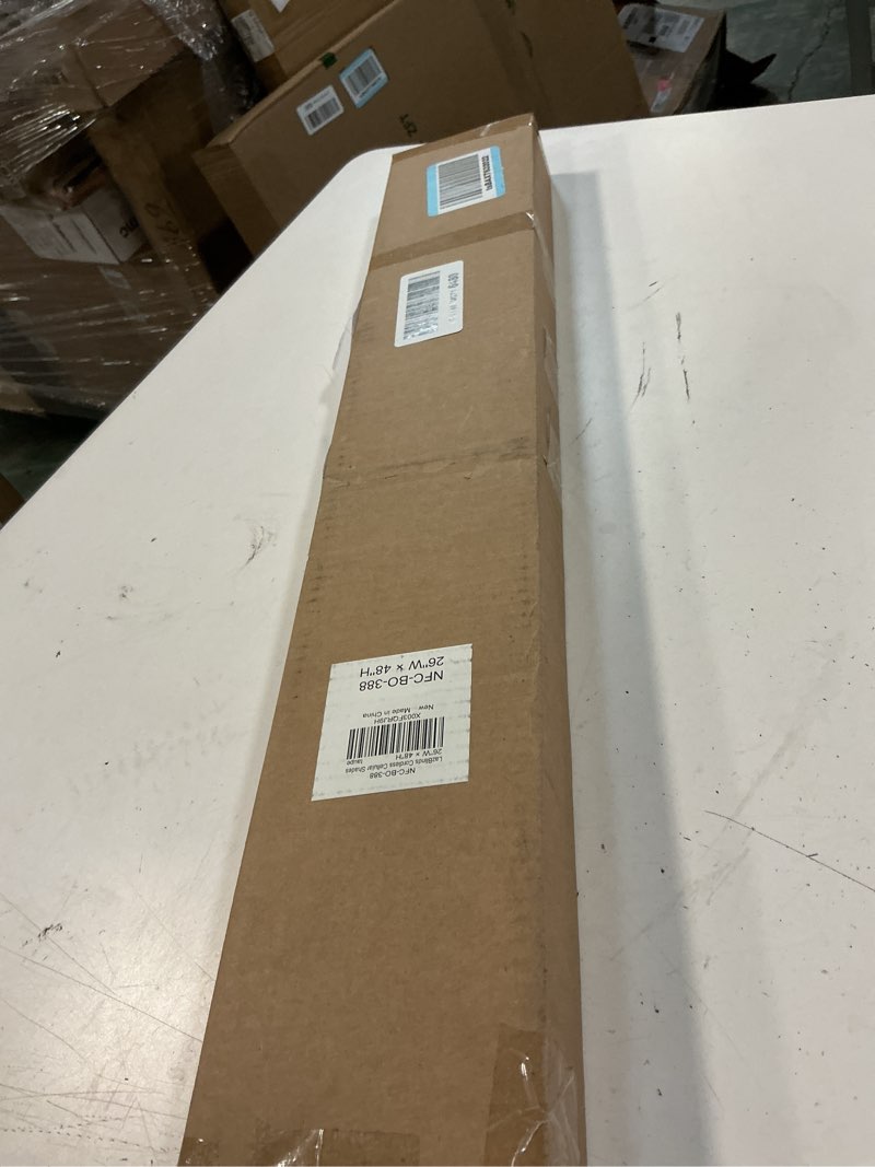 Condition photo showing New/Like New for lazblinds cordless cellular shades, no tools no drill blackout honeycomb shades pleated blinds for windows, 26'' w x 48'' h, taupe blackout-taupe 26'' w × 48'' h