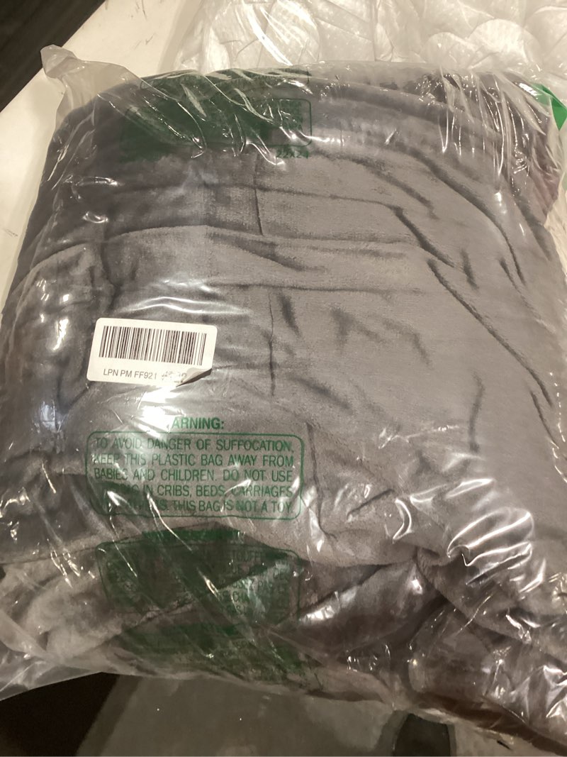 Condition photo showing Good Condition for Oversized Blanket 120x120 Inches, Giant Huge Companion for Bed, Sofa,Travel and Camping, Extra Large Big Soft Blanket Fits The Whole Family and Outdoors, Dark Grey 10'x10' Dark Grey 120x120